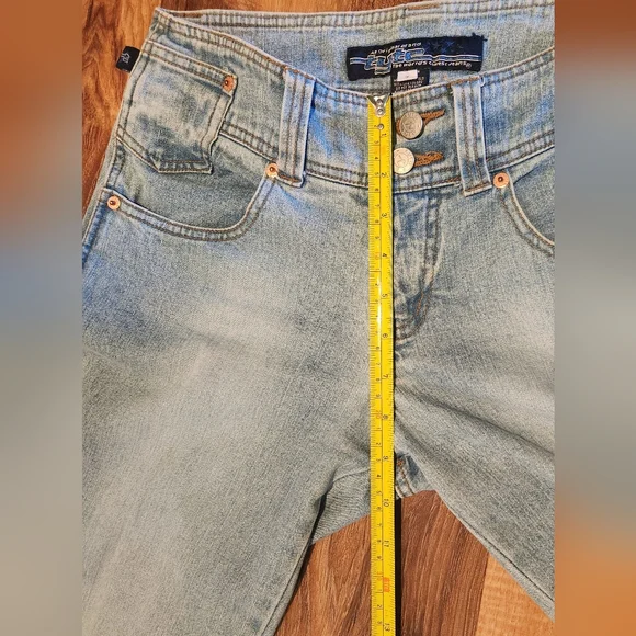 Tyte Flare Jeans Split Hem Light Wash Junior's Size 7 - Picture 9 of 15